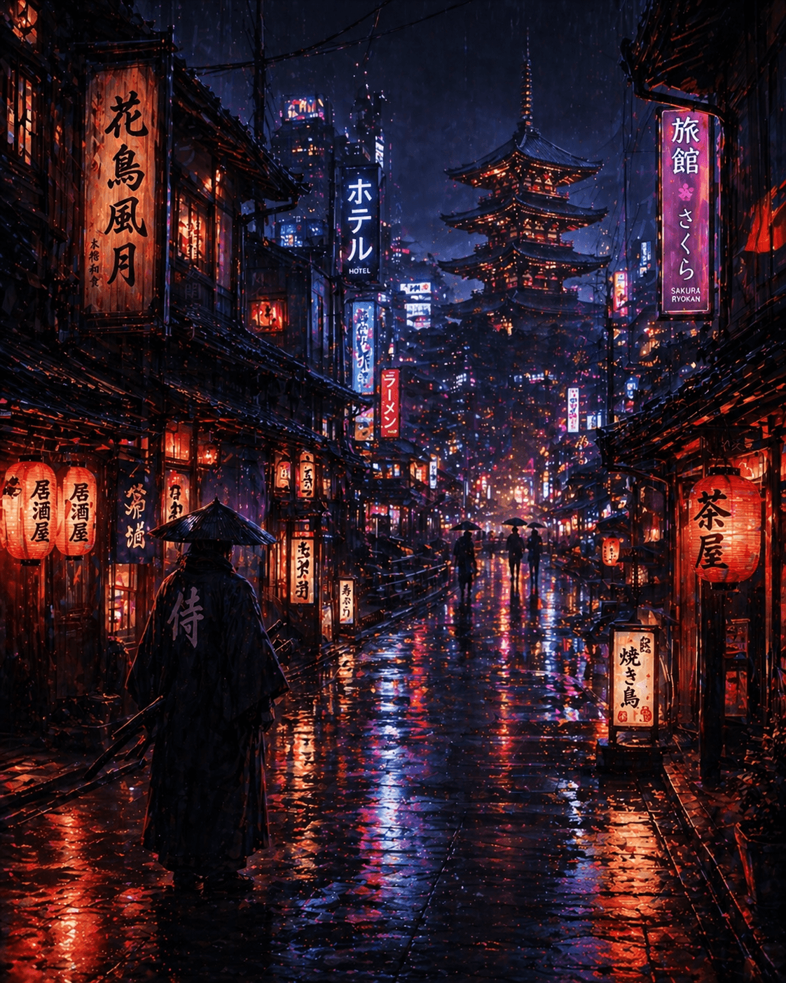 Rainy Night Kyoto